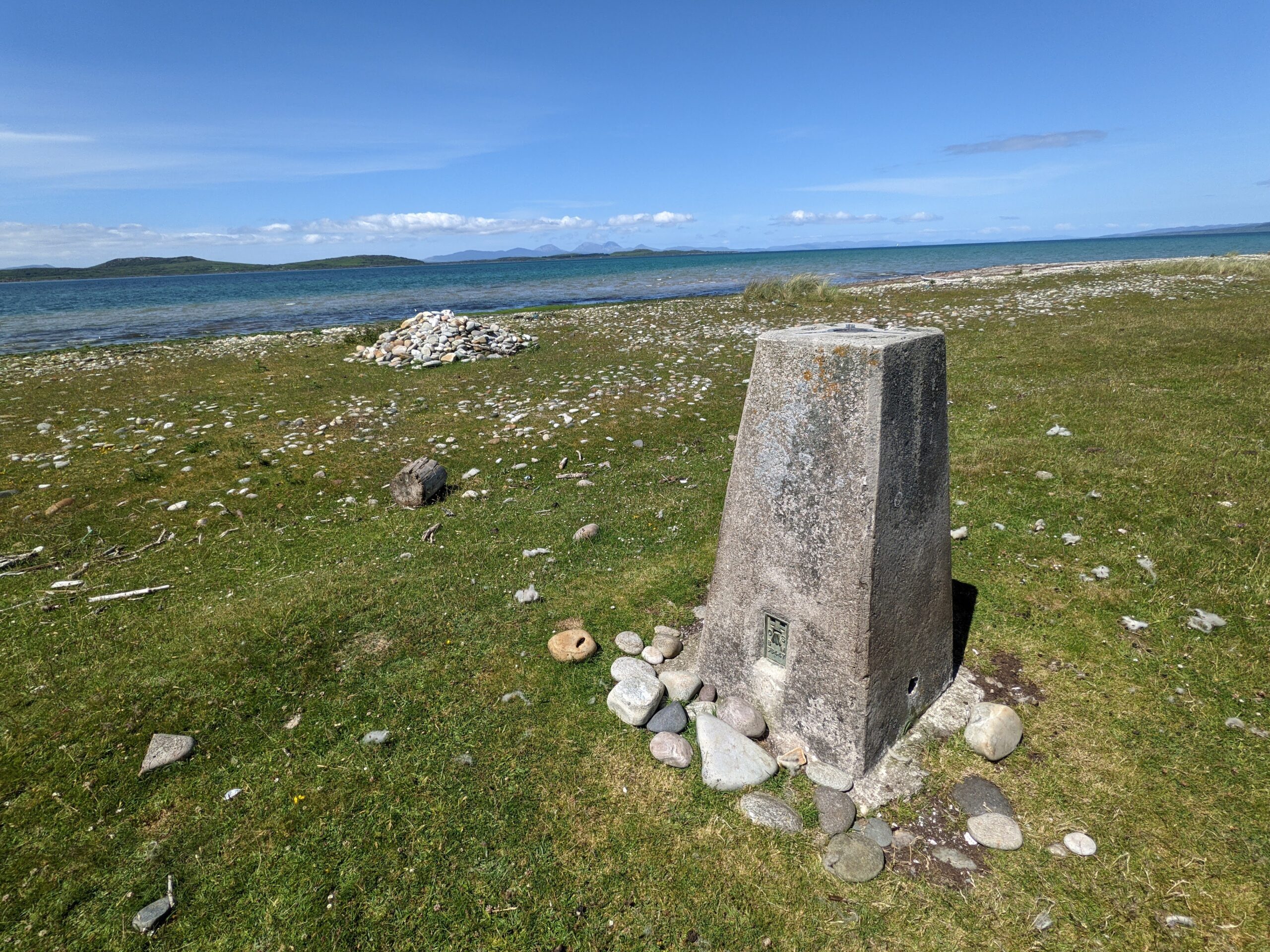 The lowest trig point in Scotland